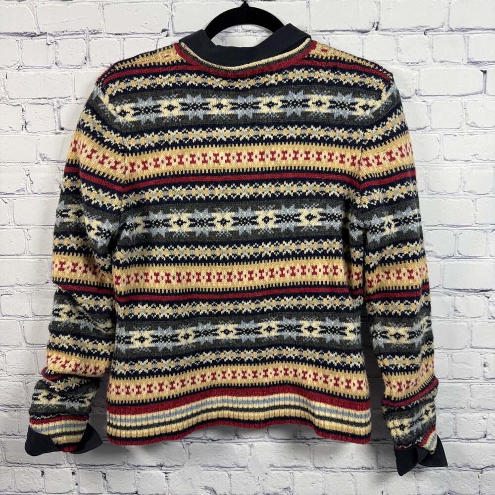 Tangents Layered Crewneck Sweater Size Large - Picture 3 of 5